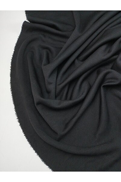 Kumaş Parça Interlock Knitted Fabric in Black Color Width: 160 cm