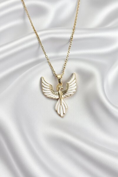Jadem Gold 316L Stainless Steel Phoenix Model Women's Necklace
