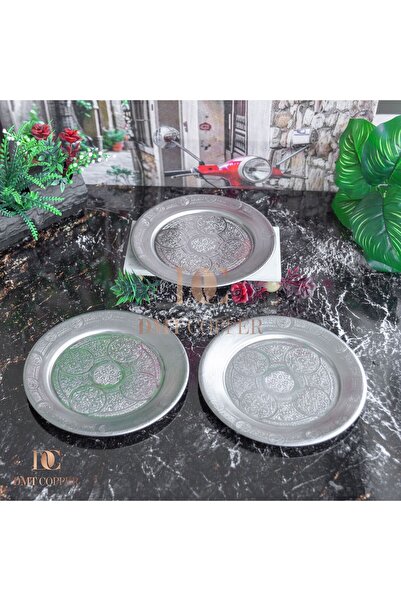 DMT COPPER HOME 18 cm 6 Pcs 430 Quality Stainless Steel Serving Plate - Salad...