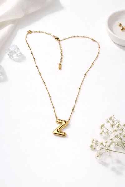 Archhazel Jewelery Letter Z Steel Necklace for Women