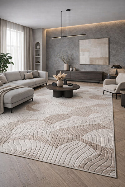 Prestij Home TEKSTİL Kaymaz Taban Modern Elegance Jel Taban Salon Koridor Mut...