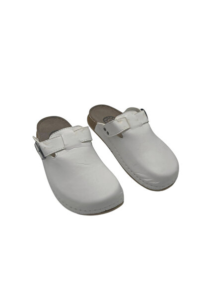 BGL Women's White Orthopedic Daily Slippers with Buckle – Narrow Fit Comforta...