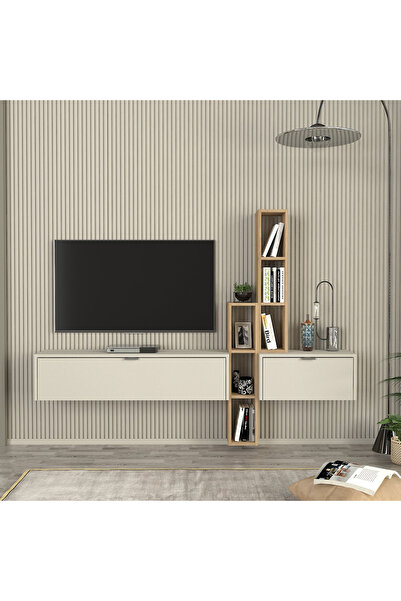 Home Box وحدة تلفزيون موديوليكس إدغار المثبتة على الحائط بطول 1.8 متر، ببابين...