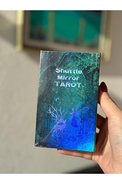 Galaksi Dükkanı Shuttle Mırror Tarot Destesi/Orijinal, Yaldızlı Kartlar -12cm...