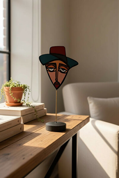 HOME POINT Gentle Picasso Modern Soyut Biblo 30 cm Dekoratif Masa Üstü Obje –...