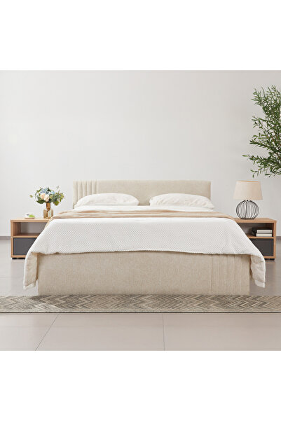 Home Box Frankfurt NXT Upholstered Hydraulic Storage King Bed - 180x200 cm