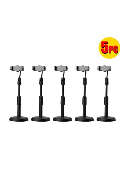 BUYMART حامل هاتف مكتبي قابل للتعديل مكون من 5 قطع للبث المباشر