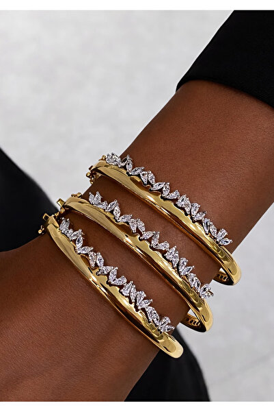TULO JEWELRY Taşlı kelepçe
