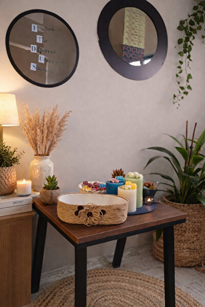 shop Hasır Sepet - Mutfak veya Banyo Düzenleyici Saklama Kutusu - Ekmek Sepet...