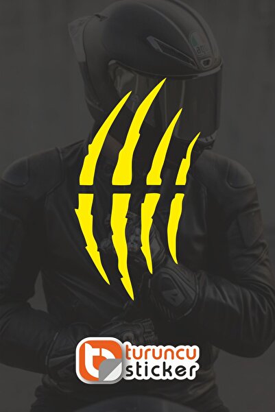 Turuncu Sticker ملصق كيسك بيلز (قطعة واحدة) 9x16 سم - خوذة - موتور - لابتوب -...