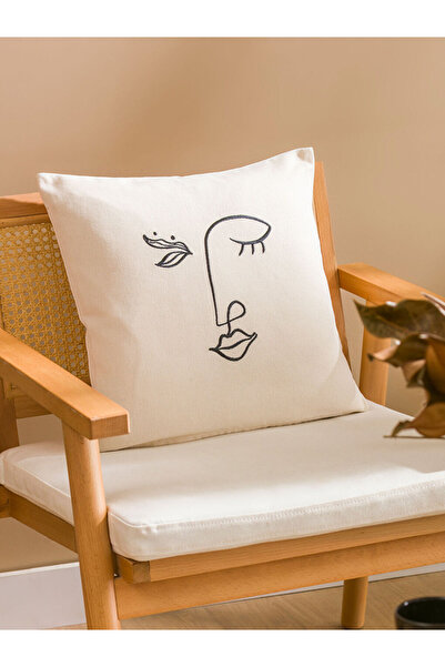 LC Waikiki Sparkling Choices from Shining Store Face Embroidered Throw Pillow...