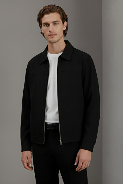 Bossago Men's High Quality Lined Regular Fit Harrington Jacket