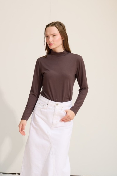 mavi limon Pamuklu Uzun Kol Body