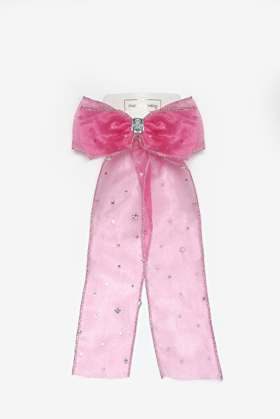 Le Mabelle Pink Stone Detailed Star Patterned Girls' Automatic Buckle