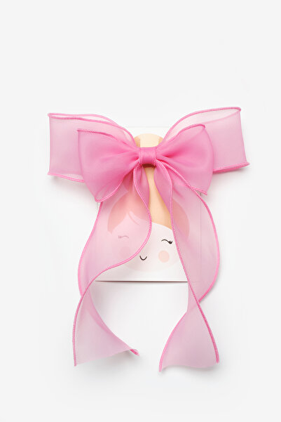 Le Mabelle Pink Tail Bow Girls' Automatic Buckle