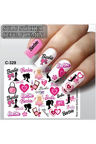 ECLAT TIRNAK STİCKERİ ÇİZGİ FİLM (SULU TATTOO ÇIKARTMA) ŞEFFAF ZEMİN