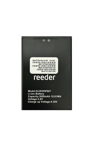Reeder P13 Blue Max Lite 2022 Batarya