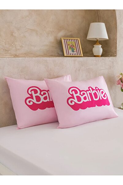 LC Waikiki LCW HOME Pembe Barbie Baskılı Yastık Kılıfı 2'li 50x70 Cm