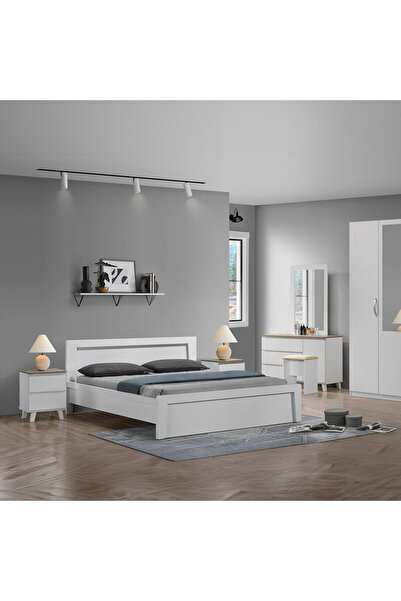 Home Box طقم غرفة نوم كولتورب بلس مكون من 6 قطع بحجم كوين - 160 × 200 سم