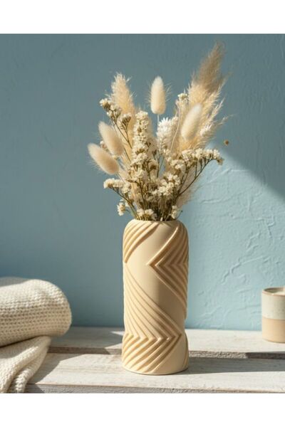 Sufle home dekor DEKORATİF -MİNİMALİST - ESTETİK - BOHEM VAZO- DEKOR OBJE
