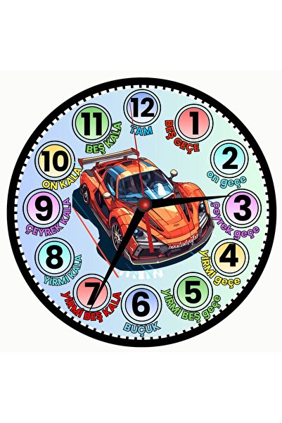 sanatsal şeyler Eğitici öğretici çocuk ahşap duvar saati