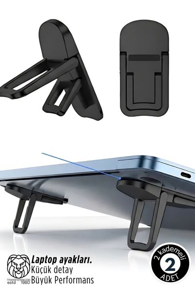 Transformacion Lukas Schneider Series 2-Piece Black Laptop Stand - Ergonomic ...
