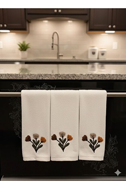 Mustgross Set of 3 100% Cotton Kitchen Towels – Highly Absorbent Drying Cloth...