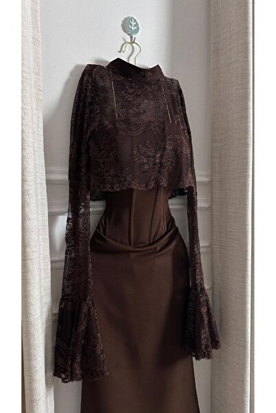 Special-DIARA Elena's luxurious brown dress
