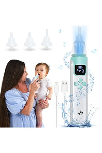 undefined Macvi® Electric Nasal Aspirator for Babies - 3 Suction Levels, Sile...