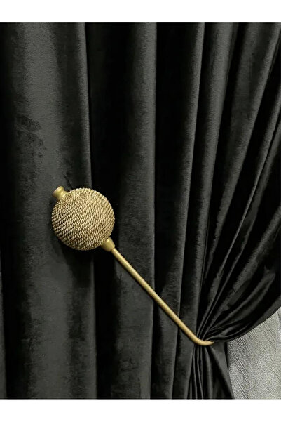 İNCİLİFE Gold Rengi Hayalet Kol ( Fon ve Tül) Bağı, Perde Aksesuarı, Perde Tu...