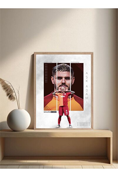 MOR TABLO Mauro Poster Tek Parça Doğal Ahşap Çerçeveli Tablo