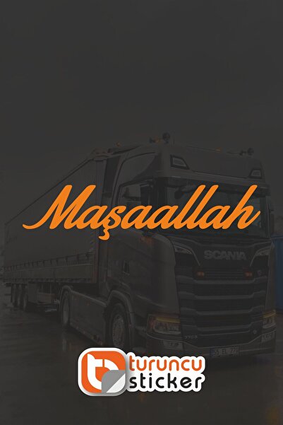 Turuncu Sticker Mashallah Sticker Label 20X4.5 cm – Vehicle – Motor – Laptop ...