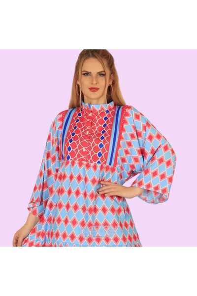 MESH sa Jalabiya (a type of jalabiya) Printed in bright colors