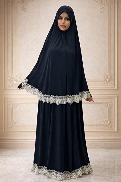 ALDAIYR Double Piece Women's Embroidered Prayer Dress Sandy 800 Grams