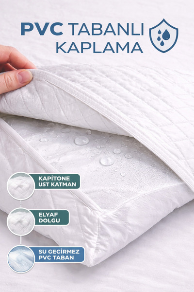 Hig Store 2 Pieces Quilted 100% Liquid Waterproof Pillow Mattress Covers 50X70 Size with Cover
