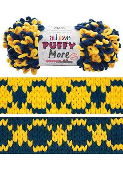 Alize Puffy More El Örgü Ipliği, 1 ADET , Battaniye,Şapka,Atkı,Yelek Bebek Ür...