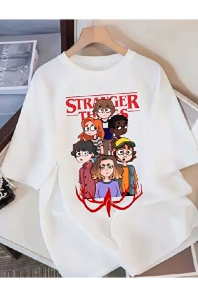 LELVANİ Women's Stranger Women's Printed T-Shirt