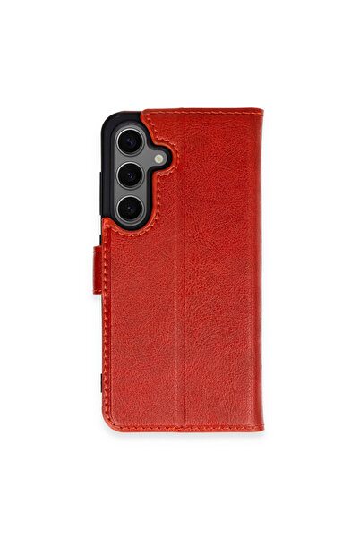 cepmoda Samsung "S24" Cover Leather Case with Stitched Edges, Internal Card H...