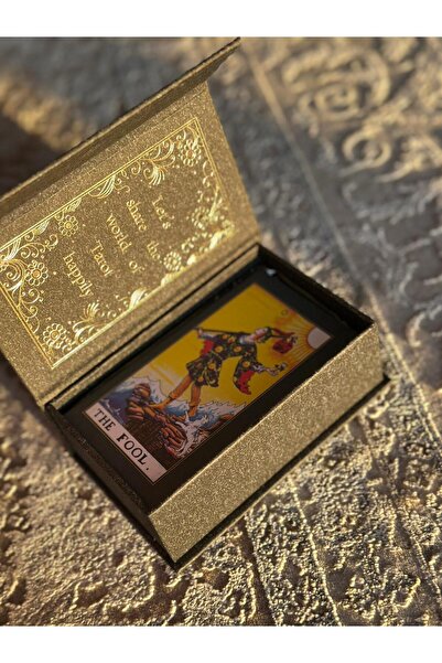 Galaksi Dükkanı Gold Foil Dark Tarot Destesi/ Orijinal, Yaldızlı Kartlar -12c...