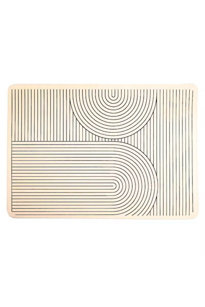 Jaskus Modern Dish Mat, Jaskus®, Silicone and Diatom Foam, Nordic Beige, 50x30cm