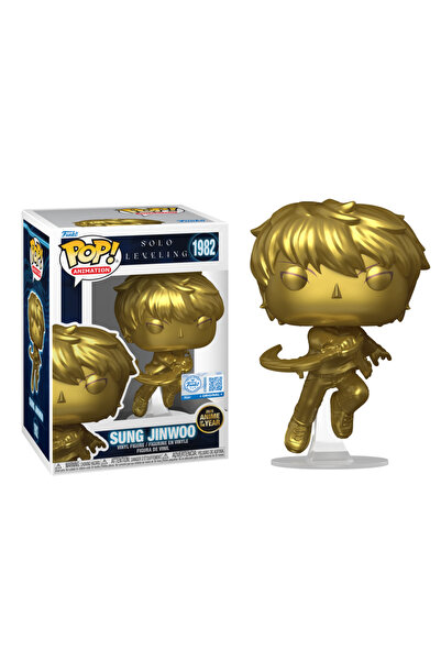 Funko Solo Leveling Sung Jinwoo (Gold) Pop with Protector Anime of the Year