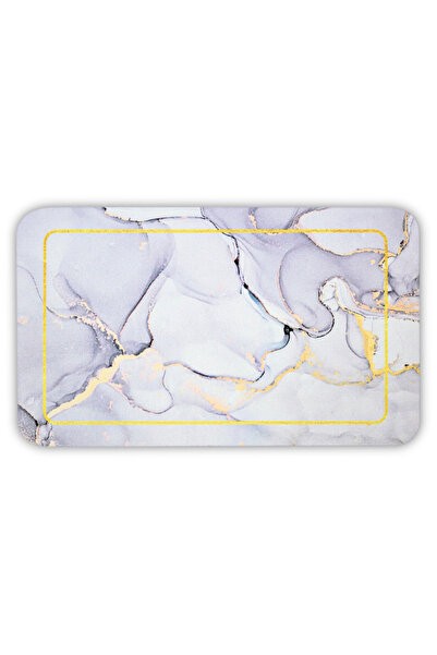 Jaskus Absorbent Kitchen Countertop Mat - Marble - White Marble