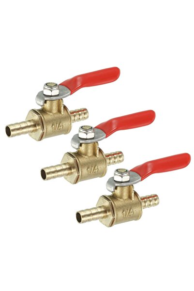 QUARKZMAN Mini ball valve 1/4" brass hose plug quick shut-off water