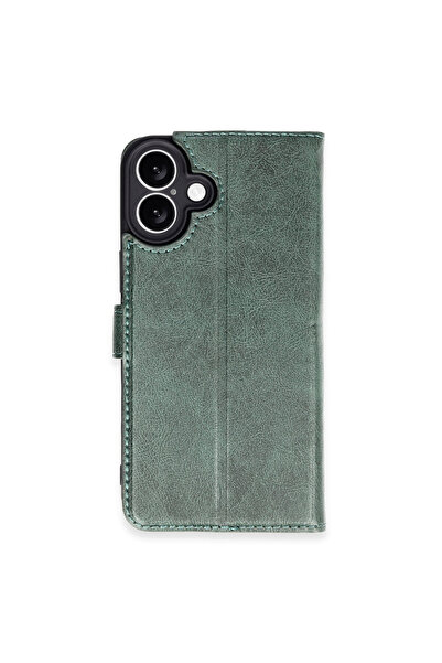 cepmoda iPhone "16" Cover with Leather Cases Sewn In, Card Holder Internal Cl...