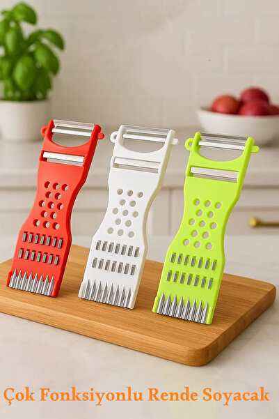 Tilbe Home Çok Fonksiyonlu 6 Kademeli Soyacak Rende Jülyen Dilimleyici Meyve Sebze Patates Soyma Aparatı