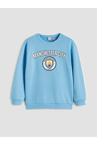 LC Waikiki Μπλε φούτερ για αγόρια με στάμπα Manchester City