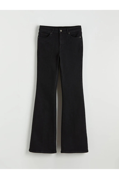 LC Waikiki Black Flare Women's Jean Pants