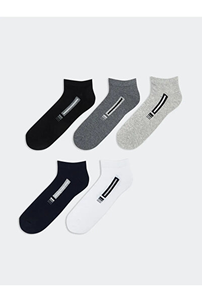 LC Waikiki Mixed Patterned Men's Booties Socks 5-Piece