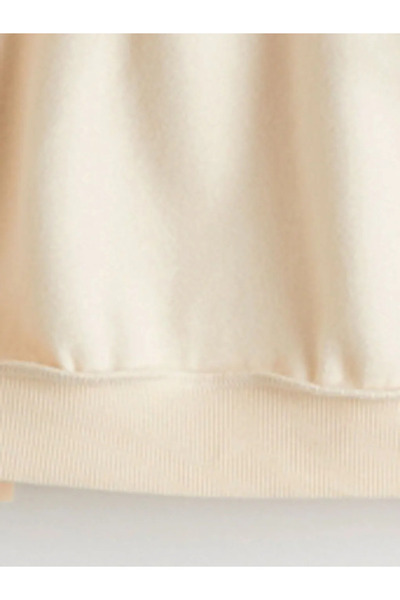 LC Waikiki Hanorac cu fermoar pentru fetițe, bej, cu glugă