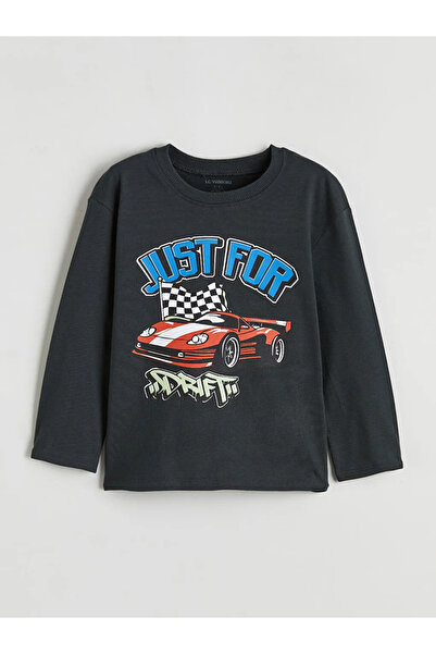 LC Waikiki Tricou pentru băieți cu imprimeu bej, pachet de 3